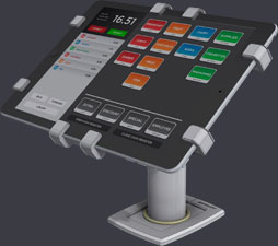 Tablet kiosk holder