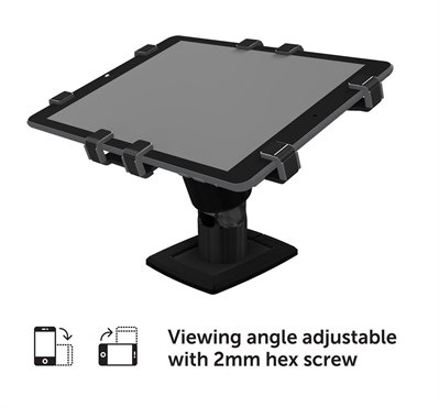 Tablet kiosk holder - BLACK